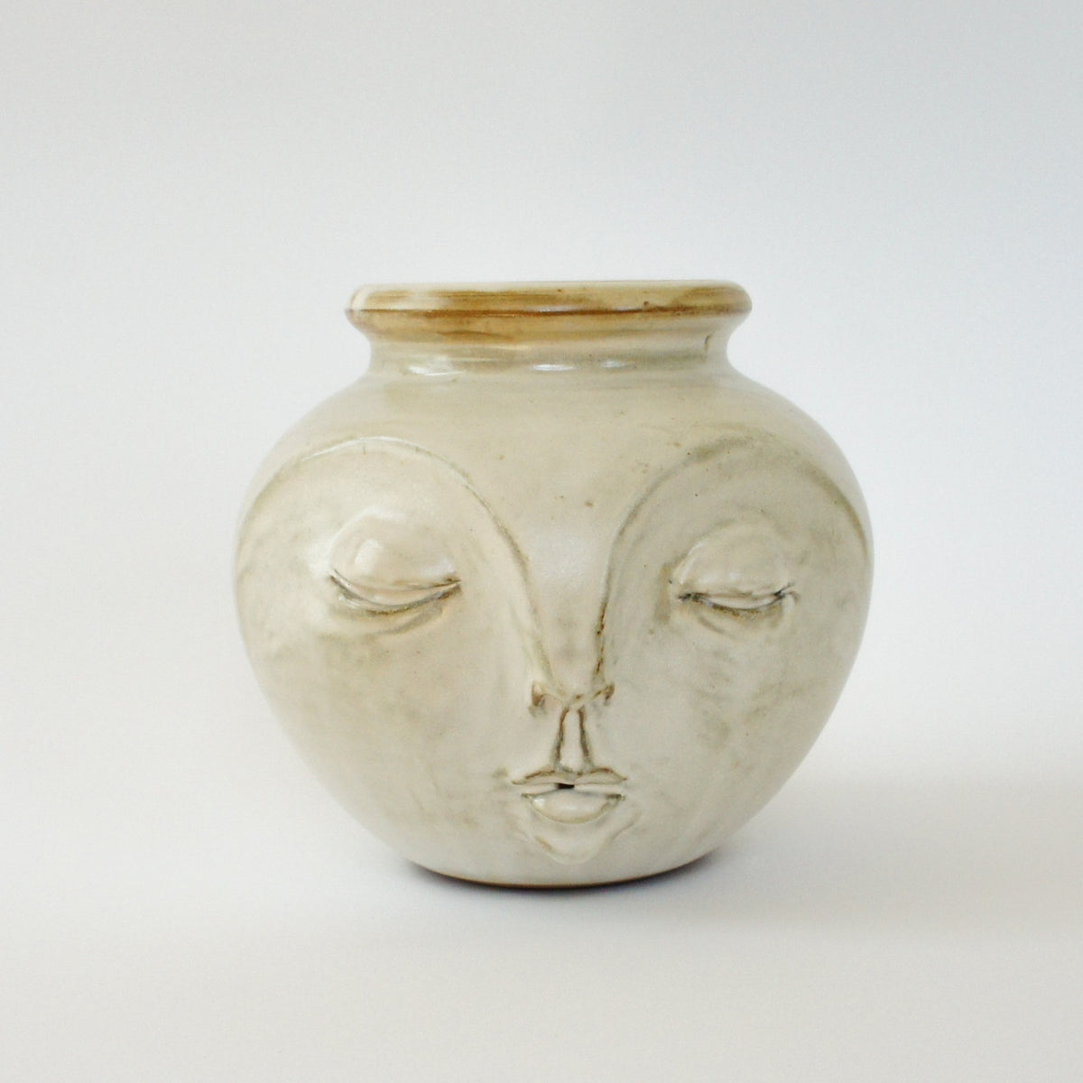 Turned and sculpted vase
